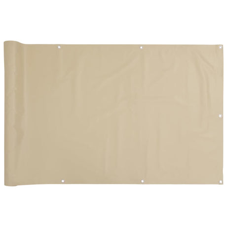 VidaXL Balkonscherm 120x600 cm oxford stof beige