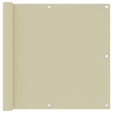 Vidaxl balkonscherm 90x500 cm oxford stof crème