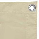 Vidaxl balkonscherm 90x500 cm oxford stof crème