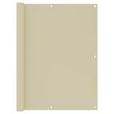 Vidaxl balkonscherm 120x300 cm oxford stof crème