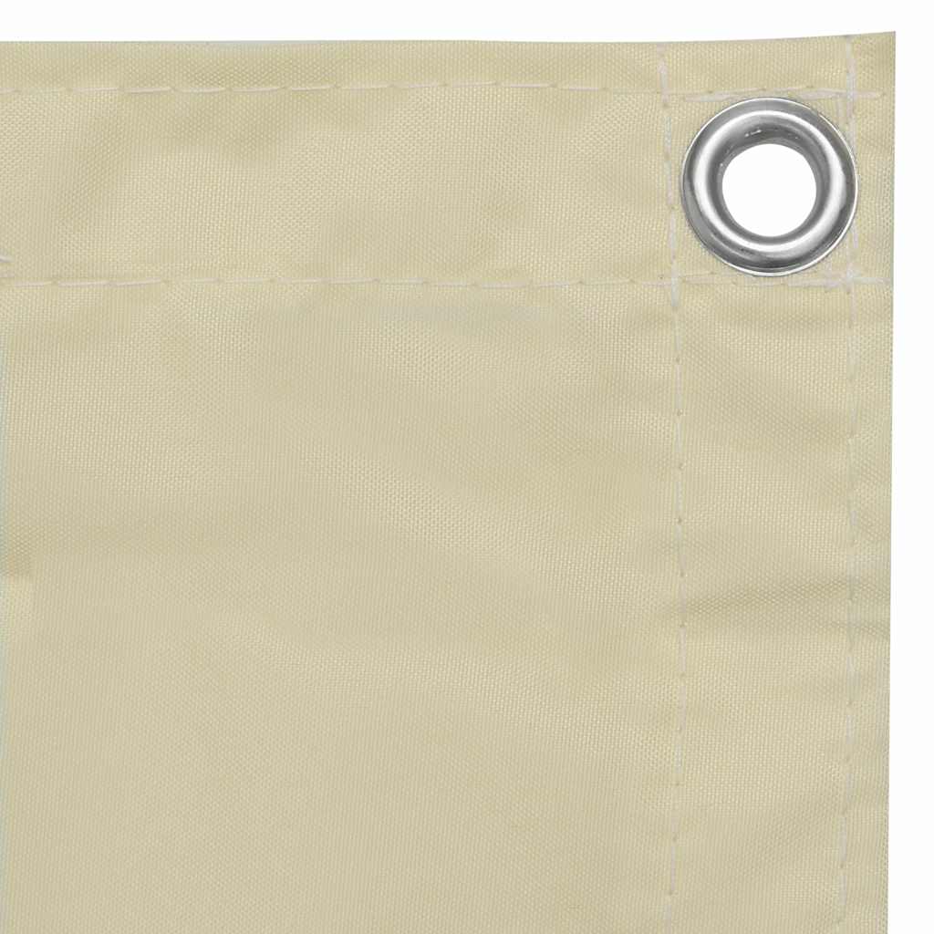 Vidaxl balkonscherm 120x300 cm oxford stof crème