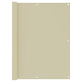 Vidaxl balkonscherm 120x400 cm oxford stof crème