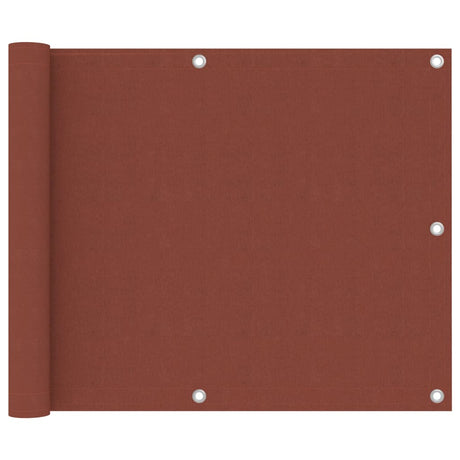 Vidaxl balkonscherm 75x500 cm oxford stof terracotta