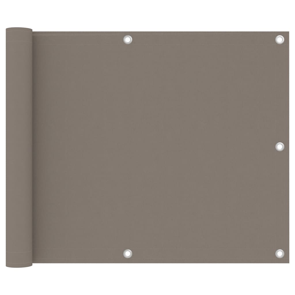 VidaXL Balkonscherm 75x300 cm oxford stof taupe