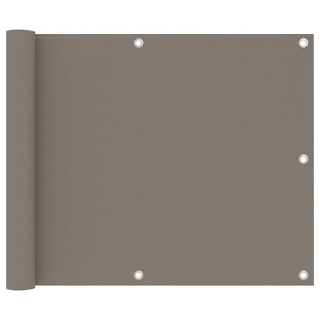 Vidaxl balkonscherm 75x400 cm oxford stof taupe