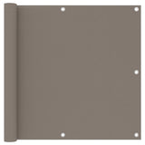 VidaXL Balkonscherm 90x300 cm oxford stof taupe