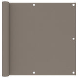 VidaXL Balkonscherm 90x500 cm oxford stof taupe