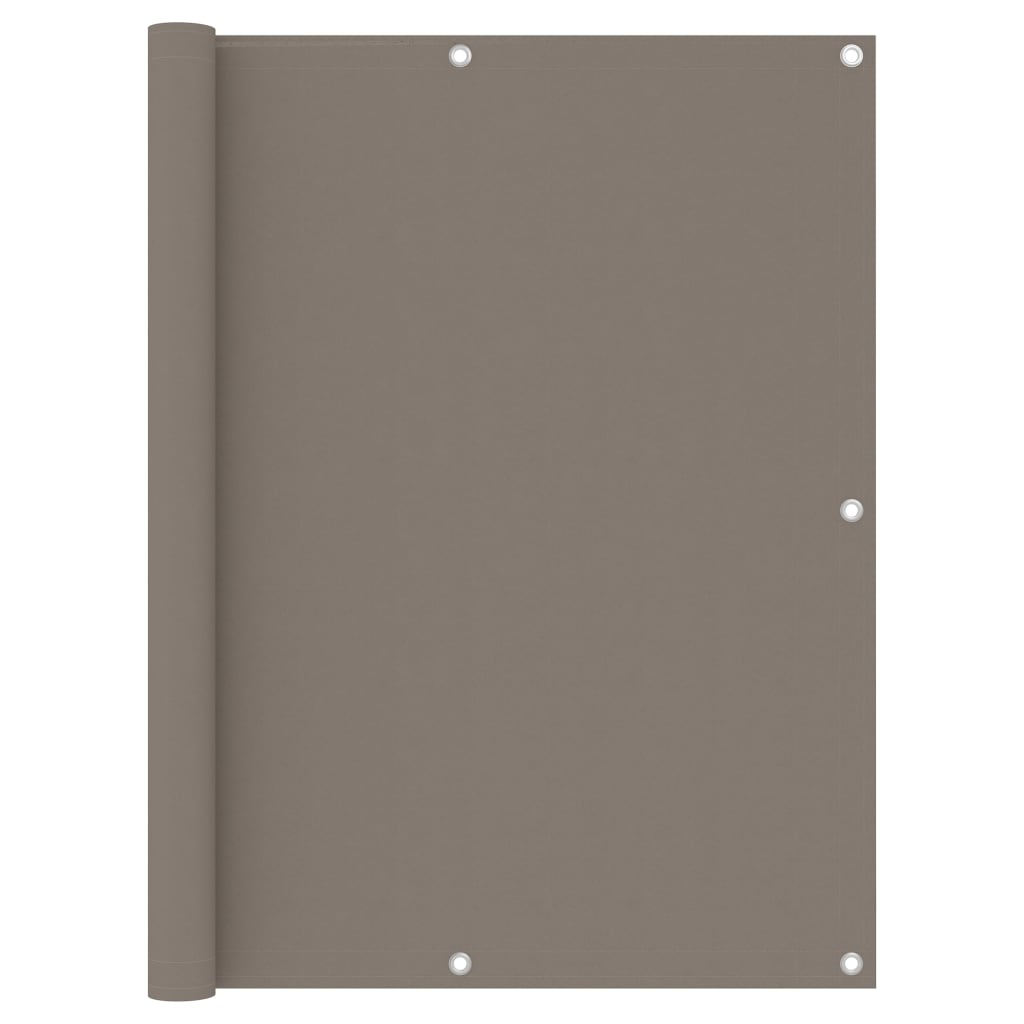 VidaXL Balkonscherm 120x500 cm oxford stof taupe