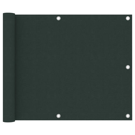 Vidaxl balkonscherm 75x400 cm oxford stof donkergroen