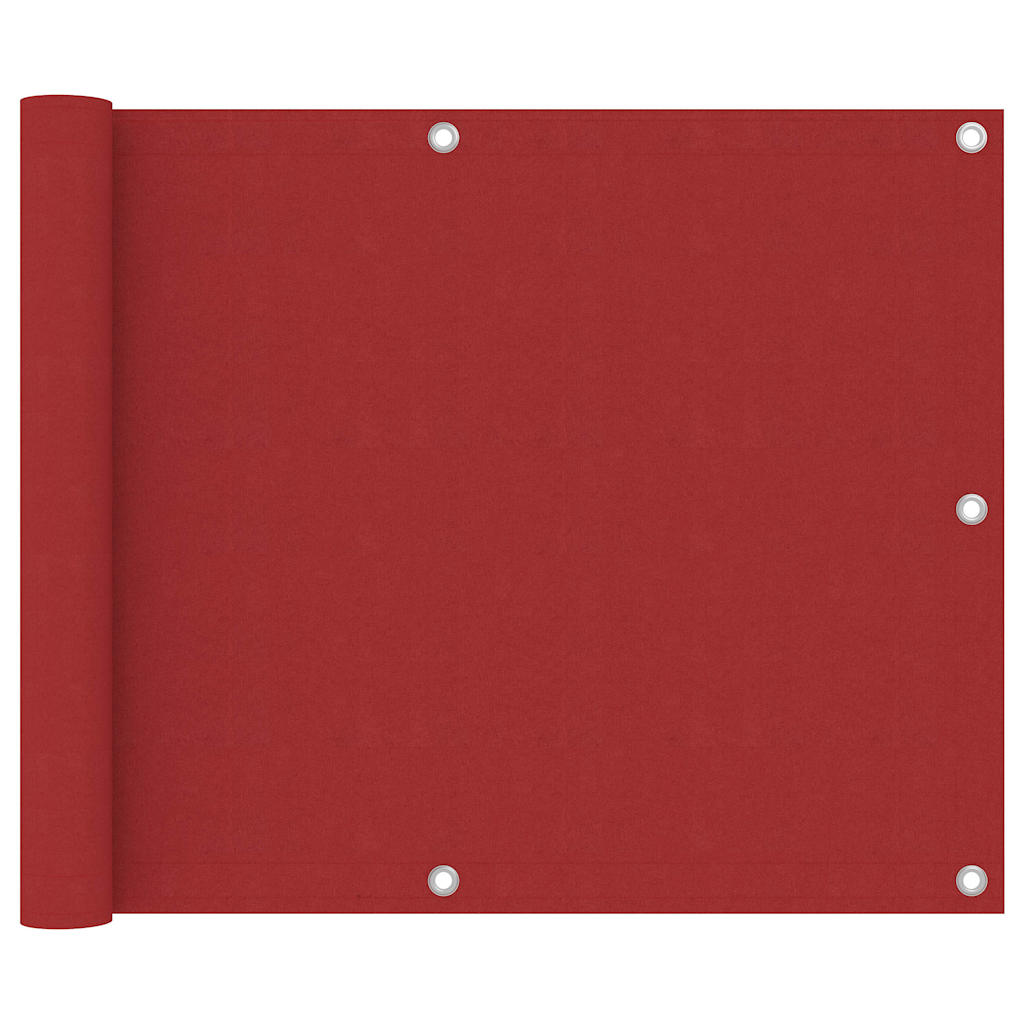 Vidaxl balkonscherm 75x300 cm oxford stof rood
