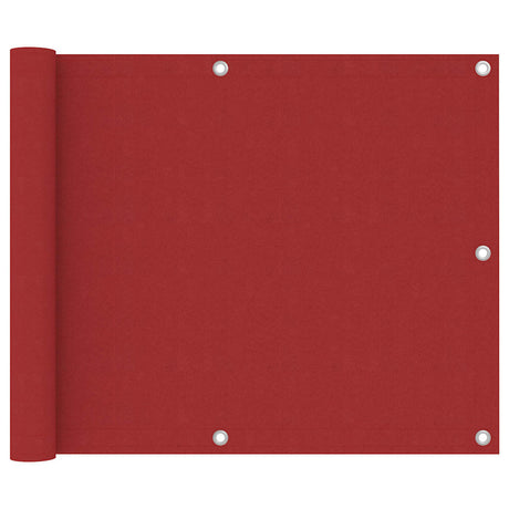 Vidaxl balkonscherm 75x400 cm oxford stof rood