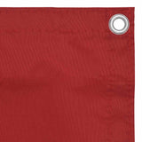 Vidaxl balkonscherm 75x500 cm oxford stof rood