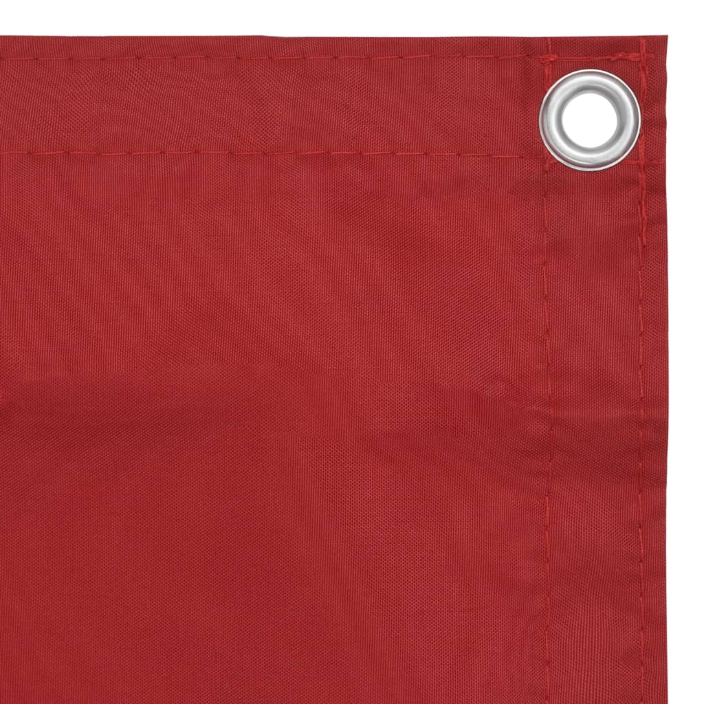 Vidaxl balkonscherm 75x600 cm oxford stof rood