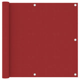 Vidaxl balkonscherm 90x500 cm oxford stof rood