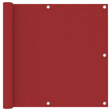 Vidaxl balkonscherm 90x500 cm oxford stof rood
