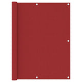 Vidaxl balkonscherm 120x300 cm oxford stof rood