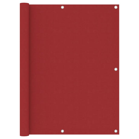 Vidaxl balkonscherm 120x500 cm oxford stof rood