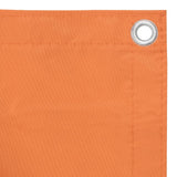 Vidaxl balkonscherm 75x500 cm oxford stof oranje