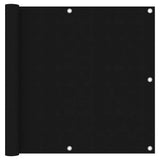 Vidaxl balkonscherm 90x300 cm oxford stof zwart