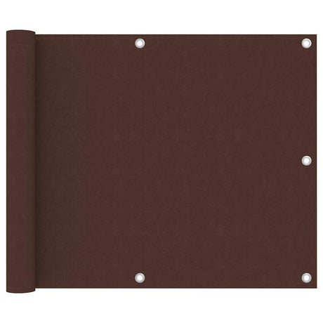 Vidaxl balkonscherm 75x400 cm oxford stof bruin