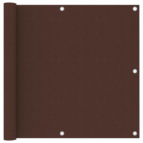 Vidaxl balkonscherm 90x400 cm oxford stof bruin