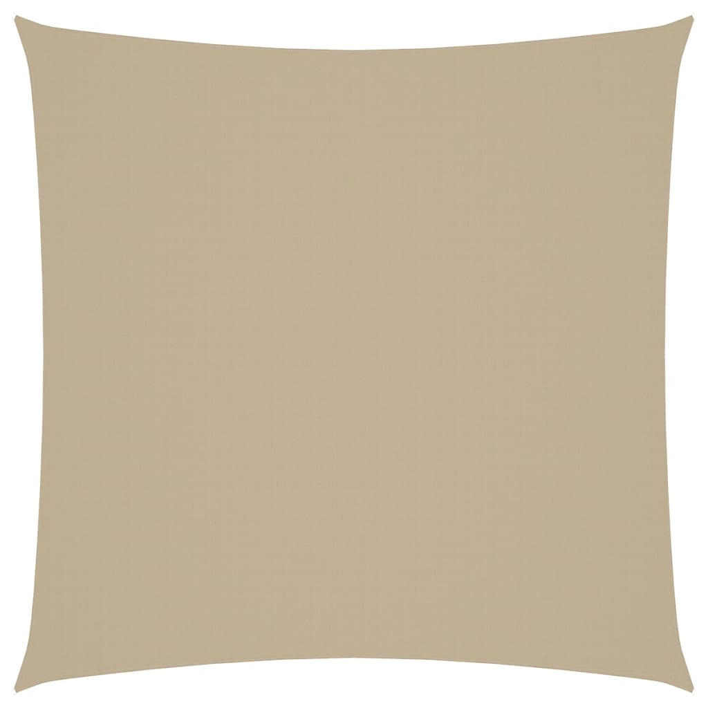 VidaXL Zonnescherm vierkant 5x5 m oxford stof beige