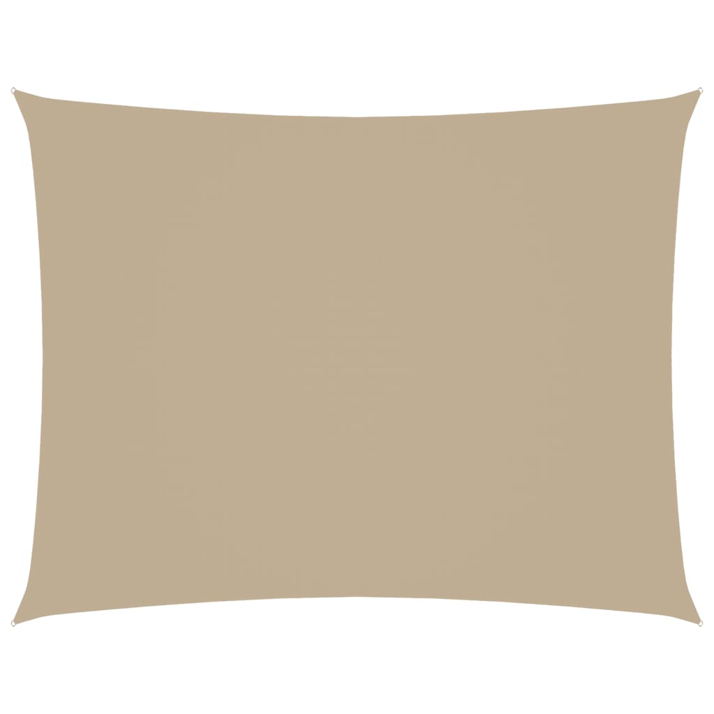 VidaXL Zonnescherm rechthoekig 3,5x4,5 m oxford stof beige