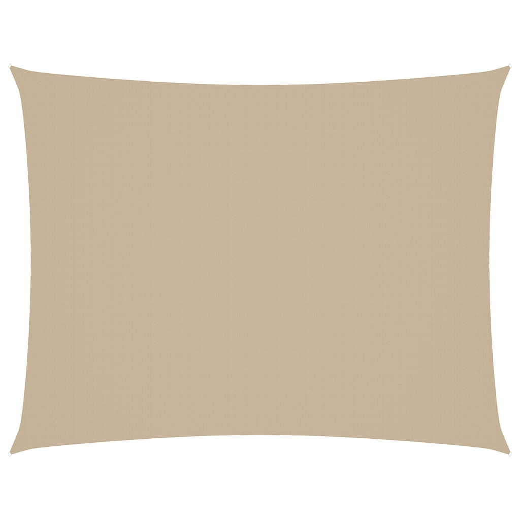 VidaXL Zonnescherm rechthoekig 6x8 m oxford stof beige