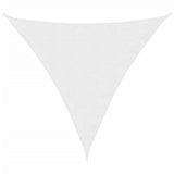 Vidaxl zonnescherm driehoekig 3,6x3,6x3,6 m oxford stof wit