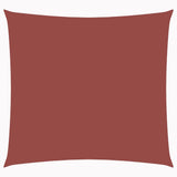 Vidaxl zonnescherm vierkant 5x5 m oxford stof terraccota