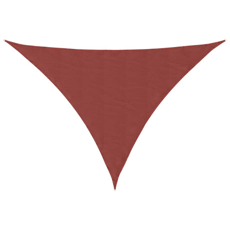 Vidaxl zonnescherm driehoekig 3,5x3,5x4,9 m oxford stof terracotta