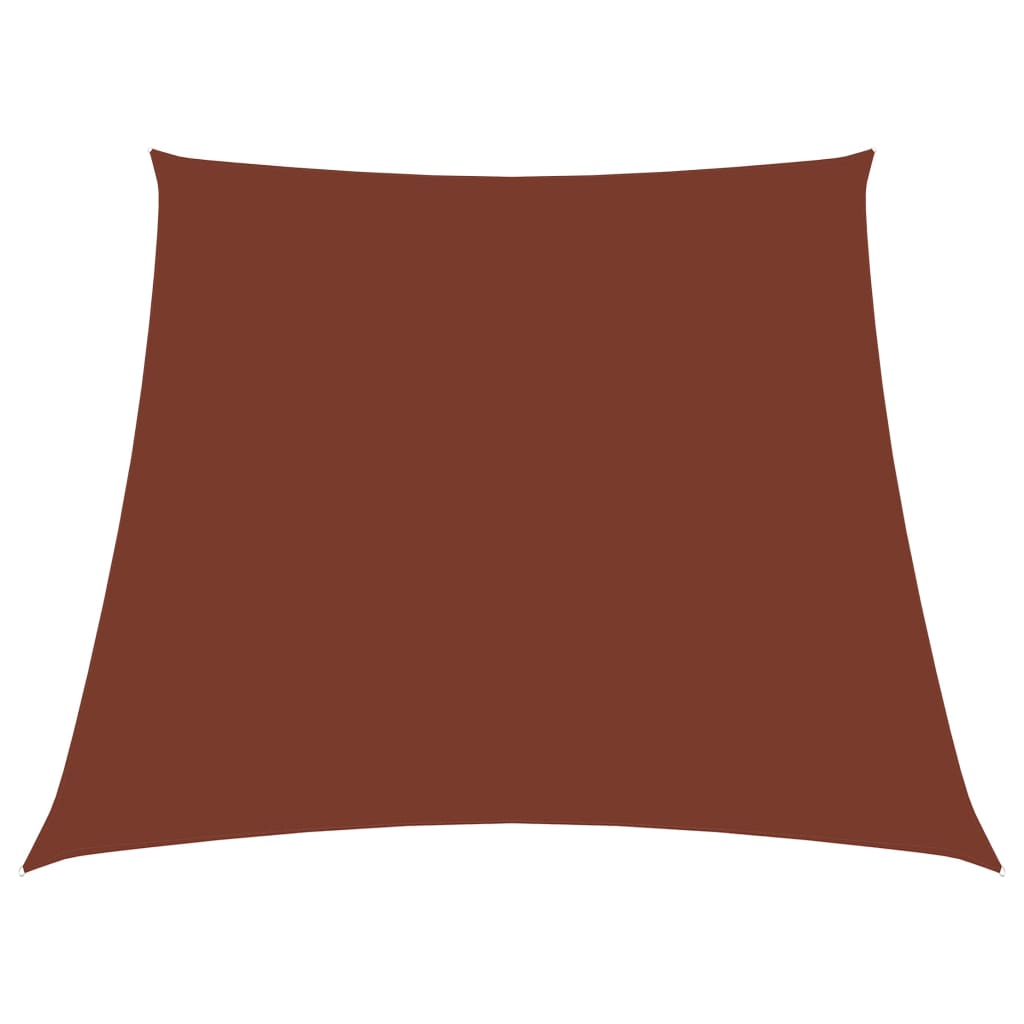 Vidaxl zonnezeil trapezium 2 4x3 m oxford stof terracottakleurig