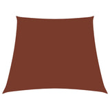 Vidaxl zonnezeil trapezium 2 4x3 m oxford stof terracottakleurig