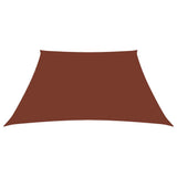 Vidaxl zonnezeil trapezium 2 4x3 m oxford stof terracottakleurig