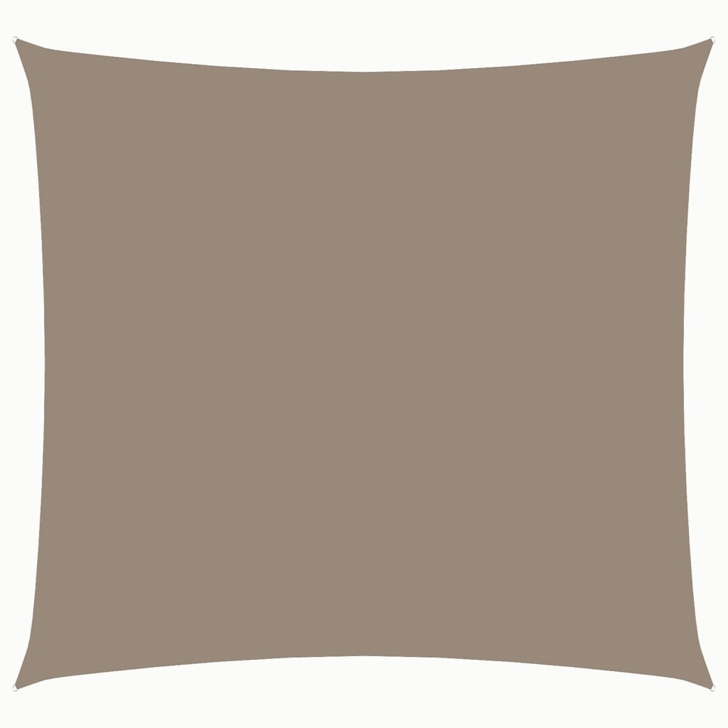 VidaXL Zonnescherm vierkant 2,5x2,5 m oxford stof taupe