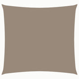 Vidaxl zonnescherm vierkant 5x5 m oxford stof taupe