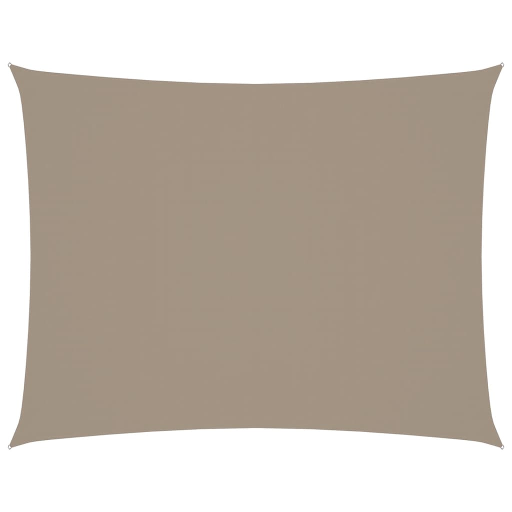 VidaXL Zonnescherm rechthoekig 3,5x4,5 m oxford stof taupe