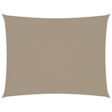Vidaxl zonnescherm rechthoekig 3,5x5 m oxford stof taupe