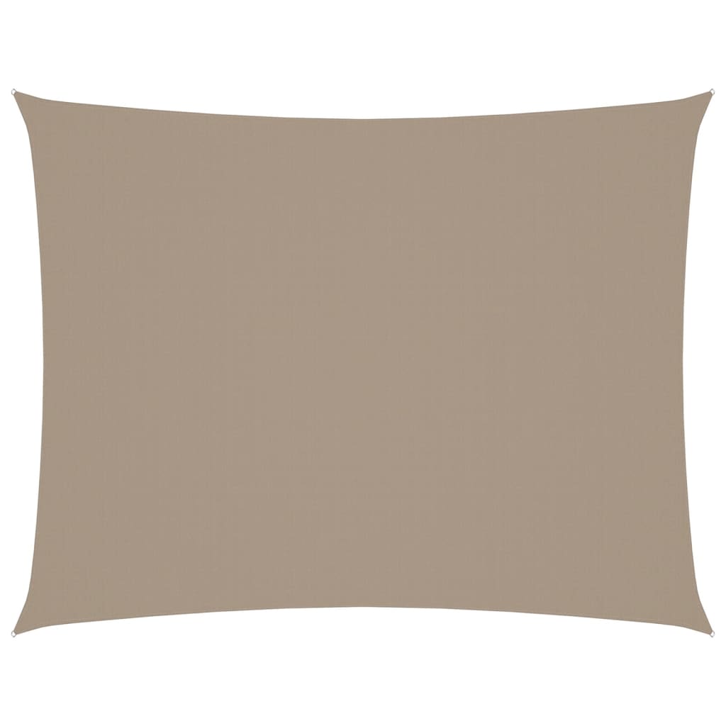 VidaXL Zonnescherm rechthoekig 4x6 m oxford stof taupe