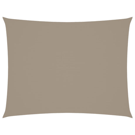 VidaXL Zonnescherm rechthoekig 5x6 m oxford stof taupe