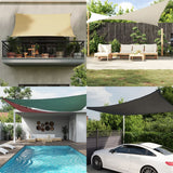 Vidaxl zonnescherm driehoekig 3x4x5 m oxford stof taupe