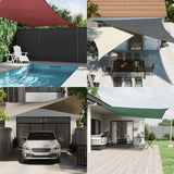 Vidaxl zonnescherm driehoekig 4x4x4 m oxford stof taupe