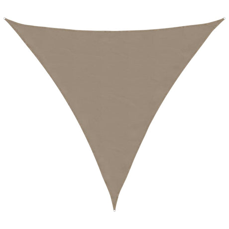 Vidaxl zonnescherm driehoekig 5x5x5 m oxford stof taupe
