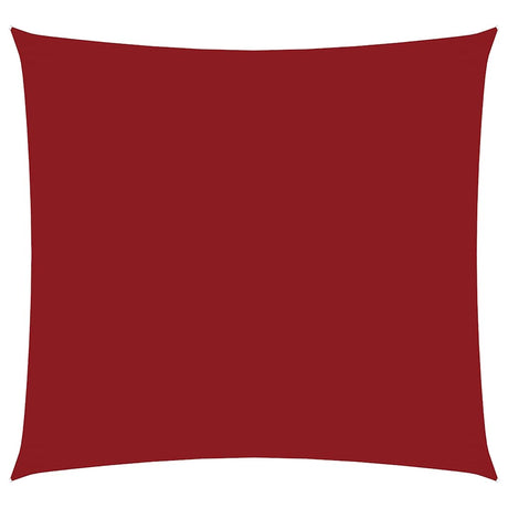Vidaxl zonnescherm vierkant 4x4 m oxford stof rood