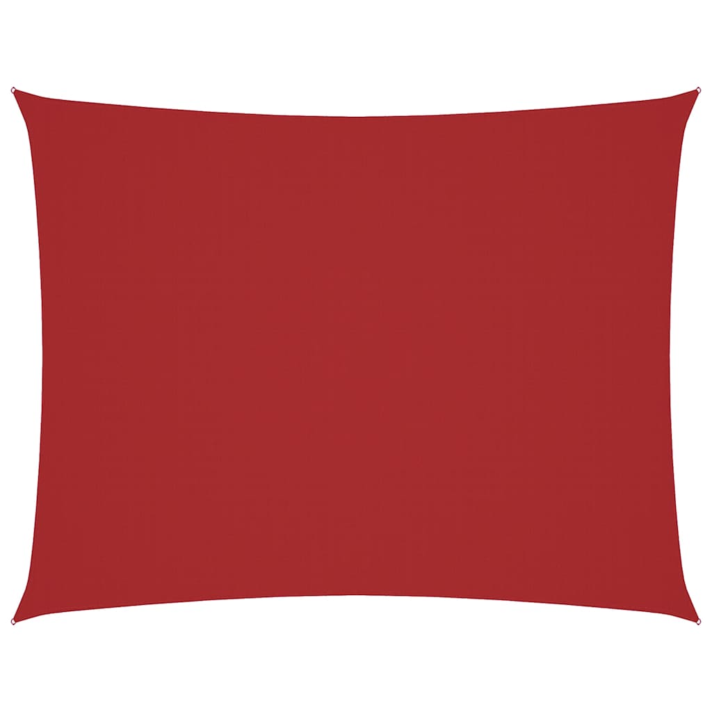 Vidaxl zonnescherm rechthoekig 4x6 m oxford stof rood
