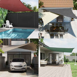 Vidaxl zonnescherm rechthoekig 4x6 m oxford stof rood