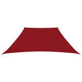 Vidaxl zonnezeil trapezium 2 4x3 m oxford stof rood