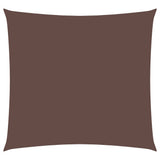 Vidaxl zonnescherm vierkant 4x4 m oxford stof bruin