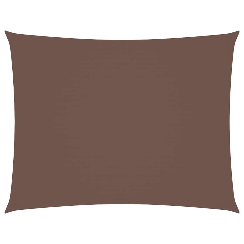 Vidaxl zonnescherm rechthoekig 5x6 m oxford stof bruin