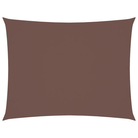 Vidaxl zonnescherm rechthoekig 6x8 m oxford stof bruin